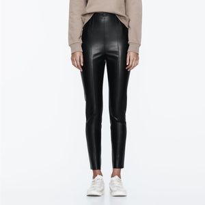 Leather Legging pant Zara. High waisted